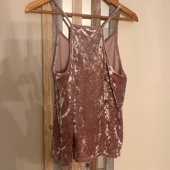 Ro & De Dusty Pink Velvet Camisole - Picture 4 of 7